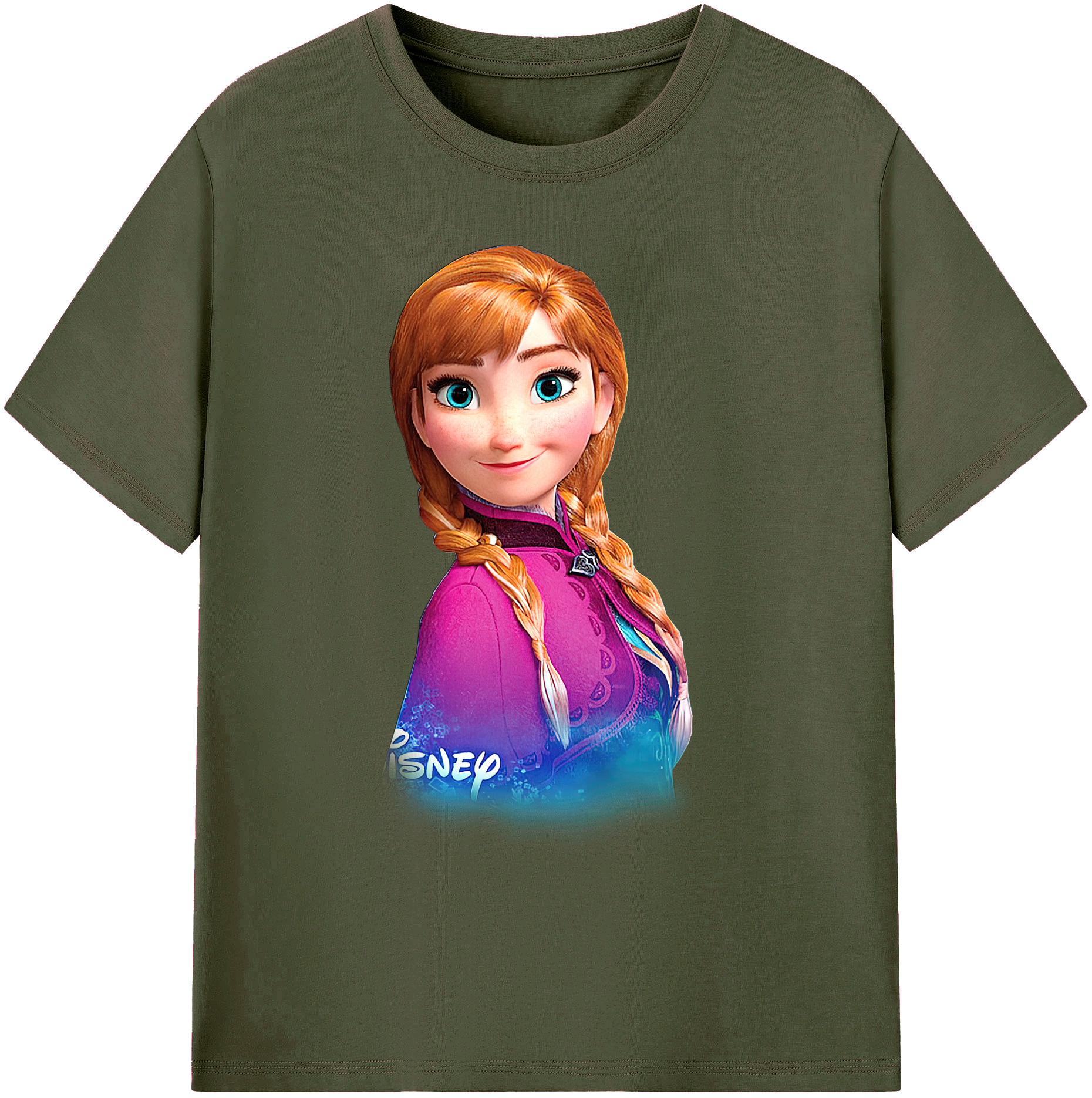 （画像用） アナと雪の女王 アンナ エルサ Frozen Anna Elsa 綿100％ メンズ半袖Tシャツ｜肌触りやわらか＆通気性